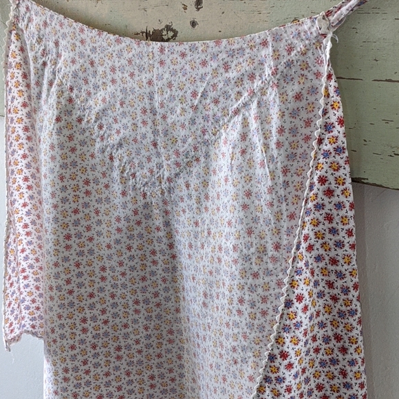 Vintage Handmade Calico Half Apron - Picture 11 of 12